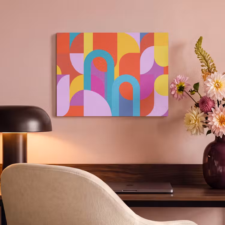 Akoestisch schilderij - Abstract - Geometrie - Kleurrijk - Modern - Kunst — 4