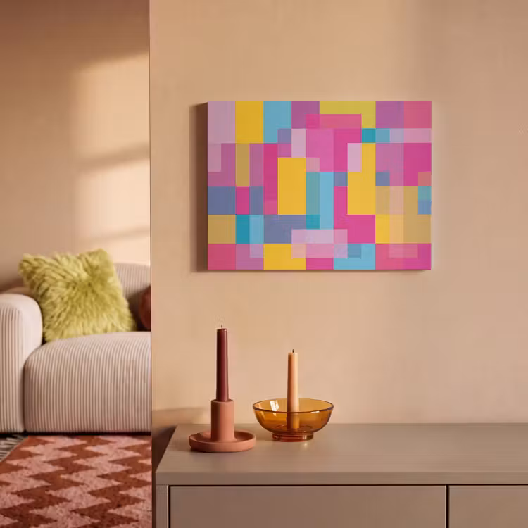 Akoestisch schilderij - Abstract - Geometrisch - Kunst - Kleurrijk - Modern — 2