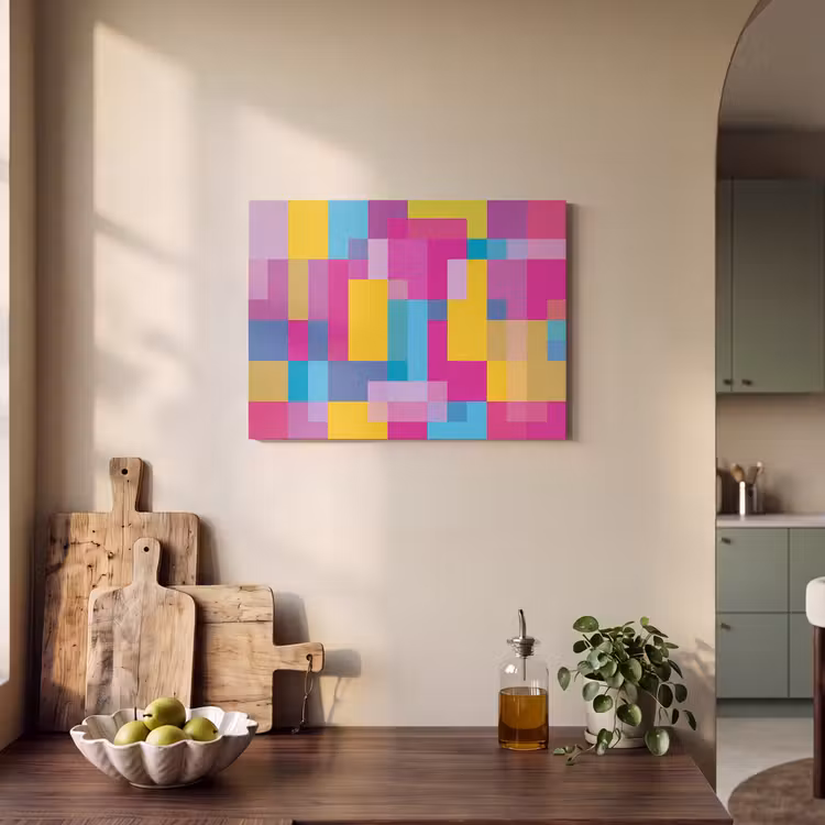 Akoestisch schilderij - Abstract - Geometrisch - Kunst - Kleurrijk - Modern — 3