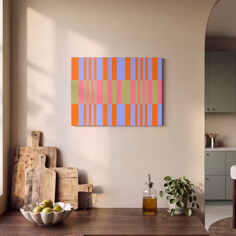 Akoestisch schilderij - Abstract - Patroon - Geometrisch - Kleurrijk - Modern — 3