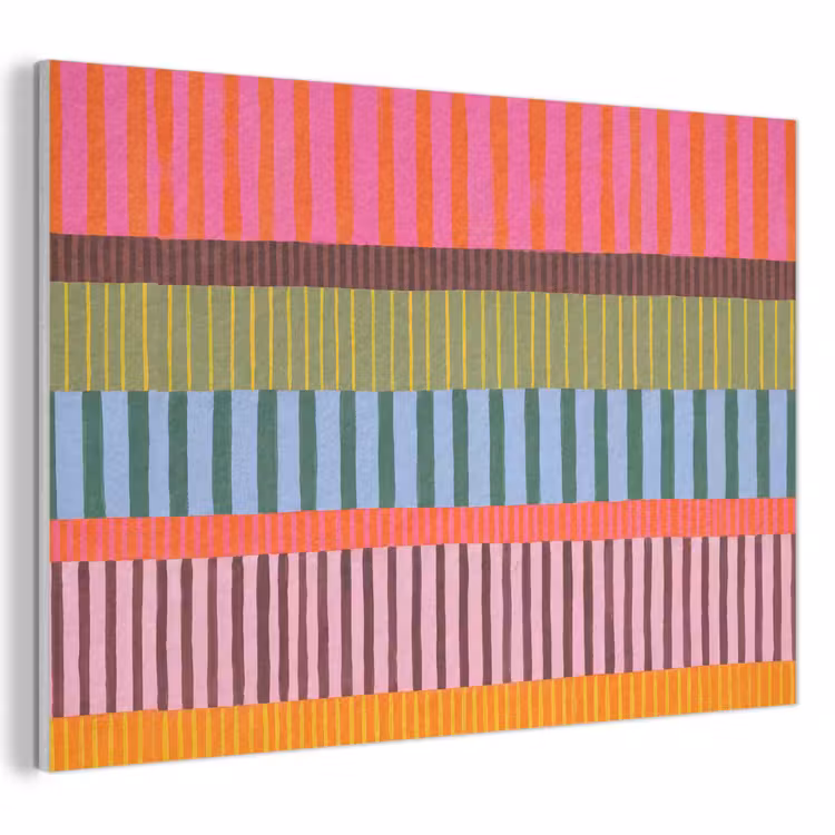 Akoestisch schilderij - Abstract - Strepen - Modern - Kleurrijk - Kunst — 1