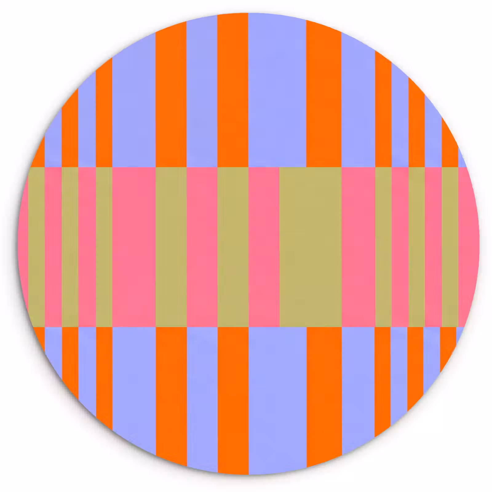 Muurcirkel glas - Abstract - Patroon - Geometrisch - Kleurrijk - Modern — 1