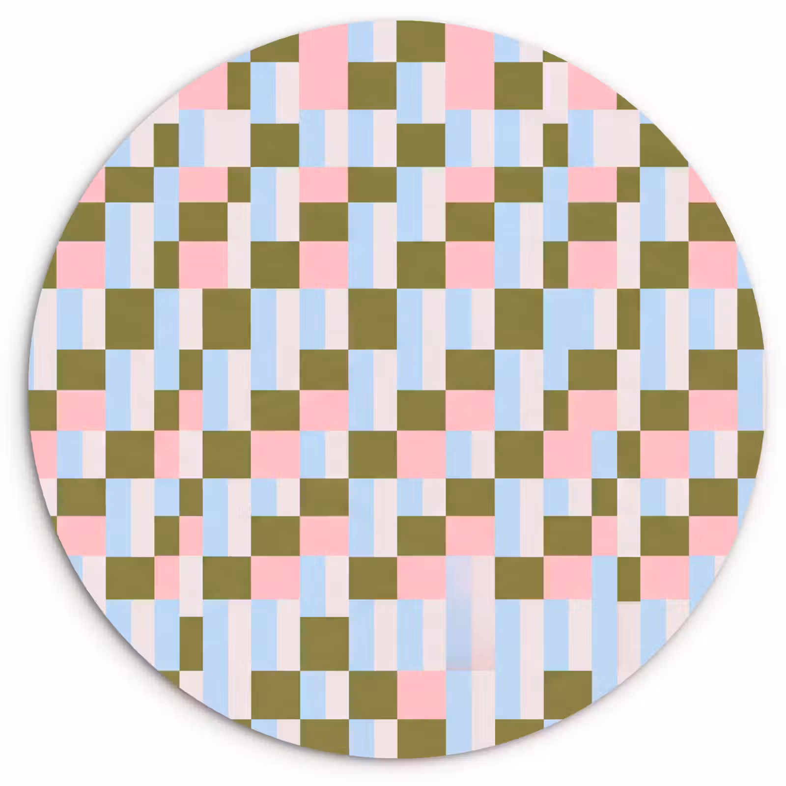 Muurcirkel glas - Patroon - Geometrisch - Abstract - Kleurrijk - Modern — 1