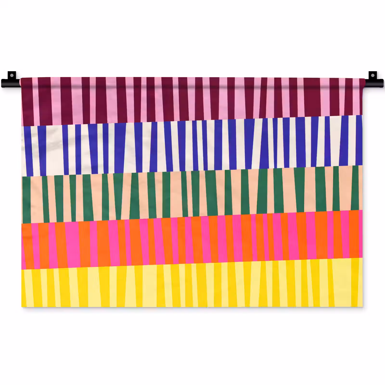 Wandkleed - Patroon - Strepen - Abstract - Modern - Kleurrijk — 1