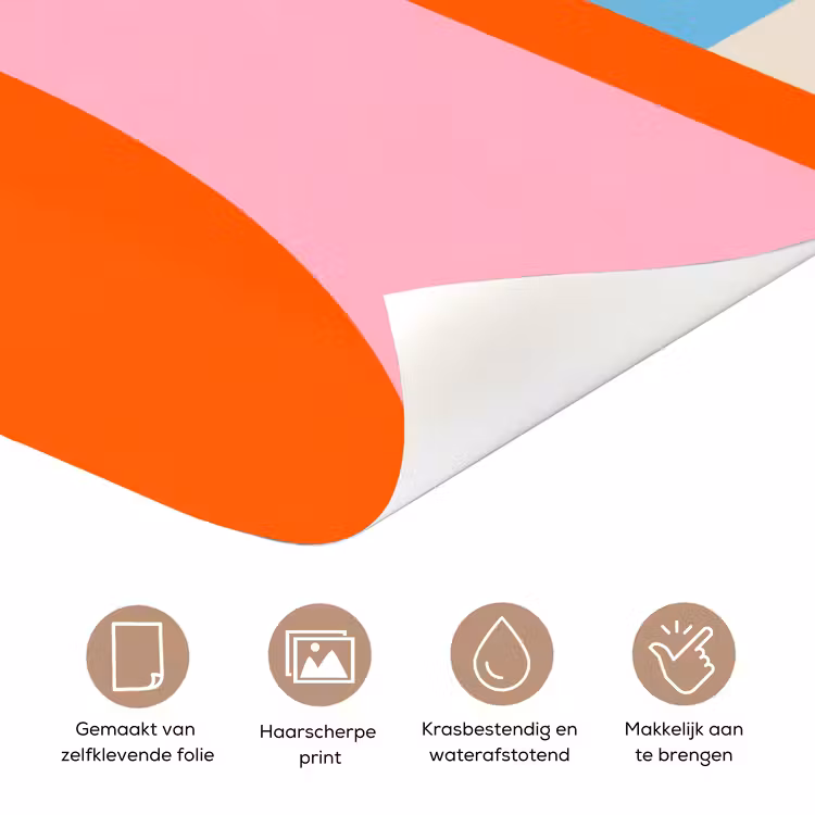 Deursticker - Abstract - Vormen - Geometrisch - Modern - Kleurrijk — 3