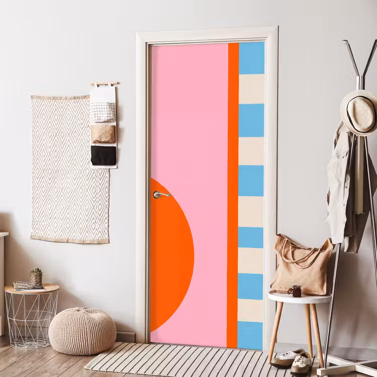Deursticker - Abstract - Vormen - Geometrisch - Modern - Kleurrijk — 8