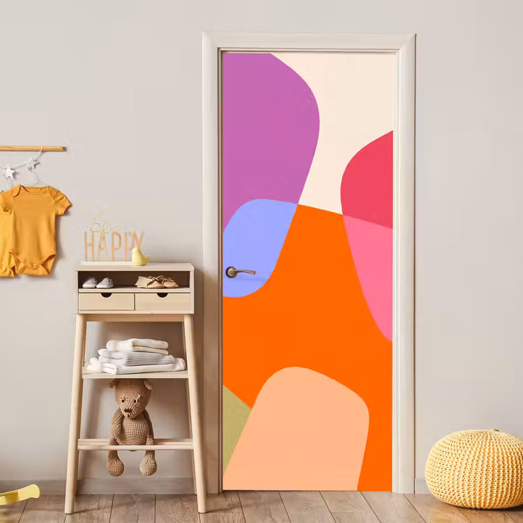 Deursticker - Abstract - Vormen - Modern - Kleurrijk — 6