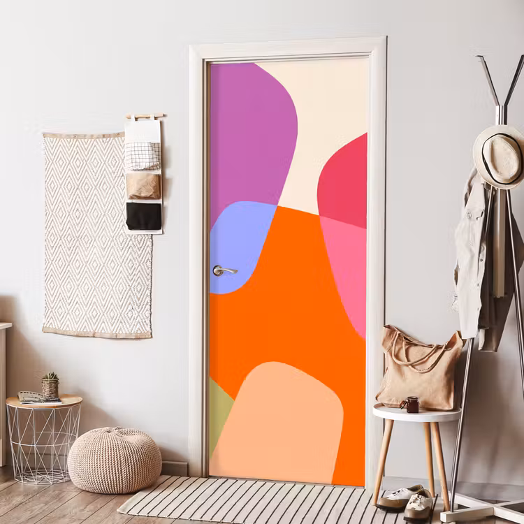 Deursticker - Abstract - Vormen - Modern - Kleurrijk — 8