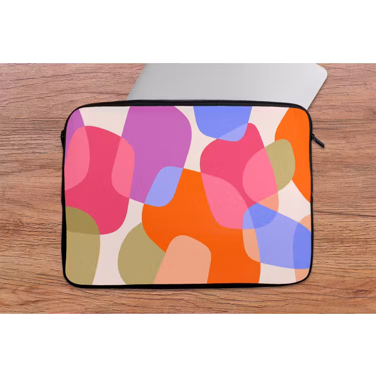 Laptophoes Abstract - Vormen - Modern - Kleurrijk — 2