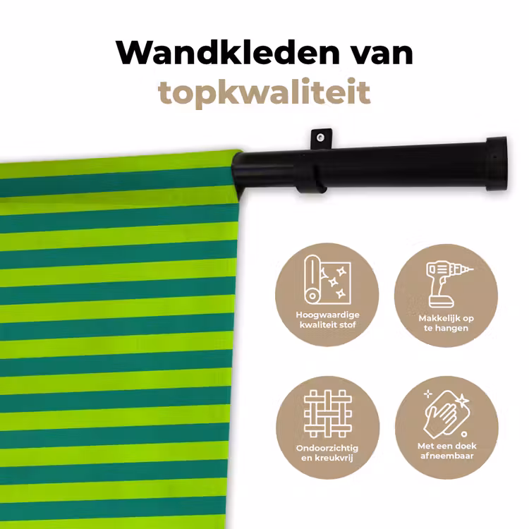 Wandkleed - Patroon - Strepen - Modern - Abstract - Kleurrijk — 3