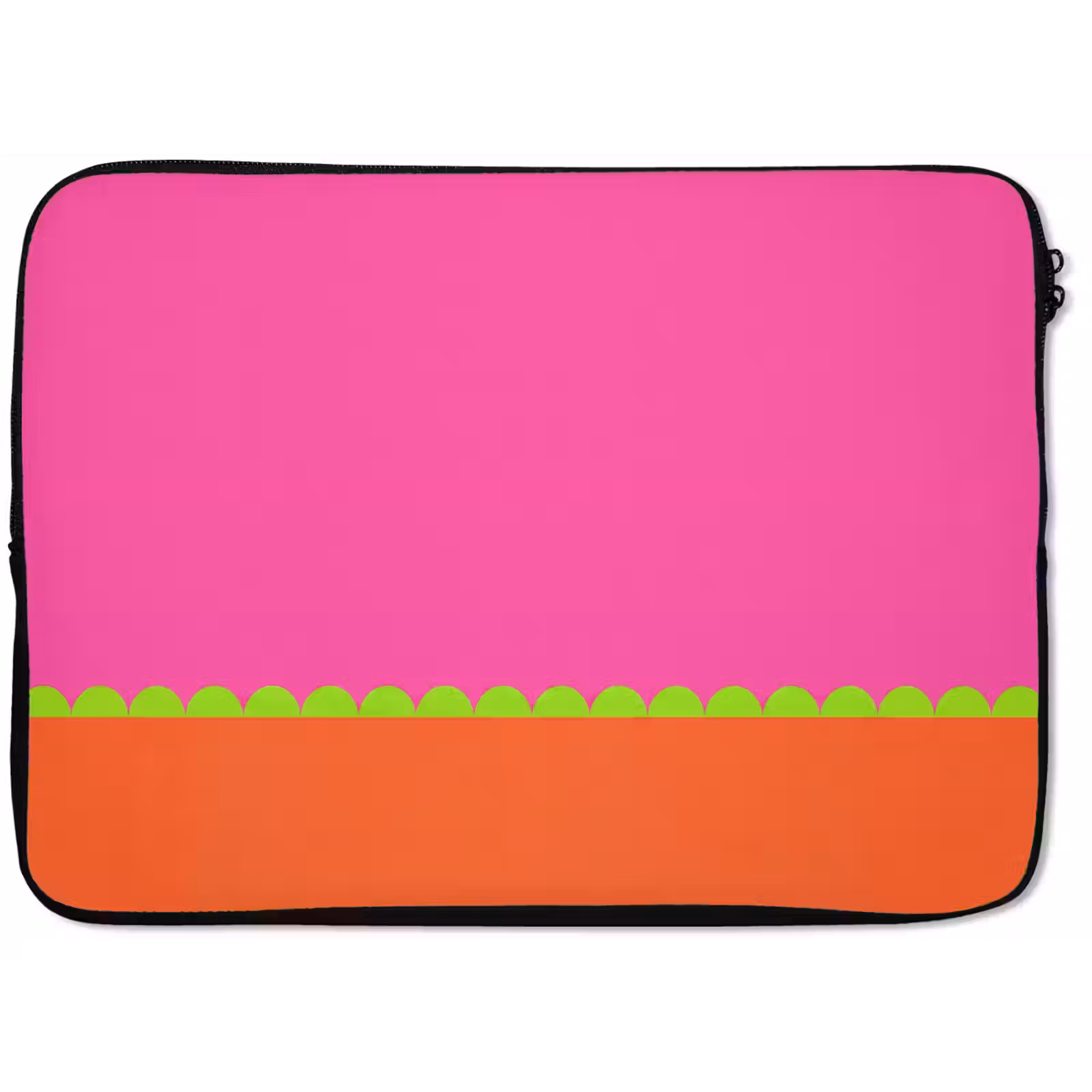 Laptophoes Abstract - Geometrisch - Kleurblokken - Roze - Oranje — 1