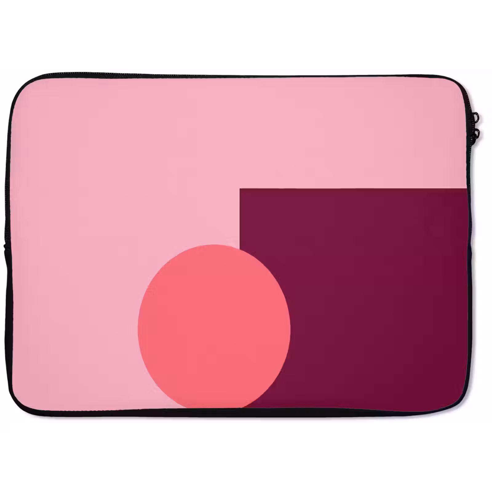 Laptophoes Abstract - Vormen - Roze - Modern - Design — 1