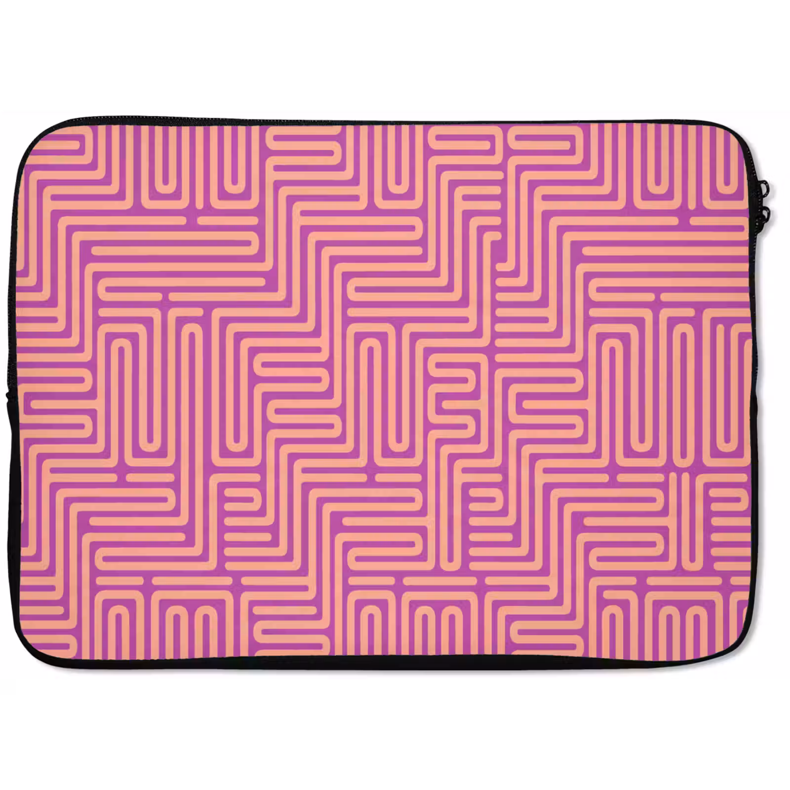 Laptophoes Patroon - Lijnen - Abstract - Modern - Paars — 1