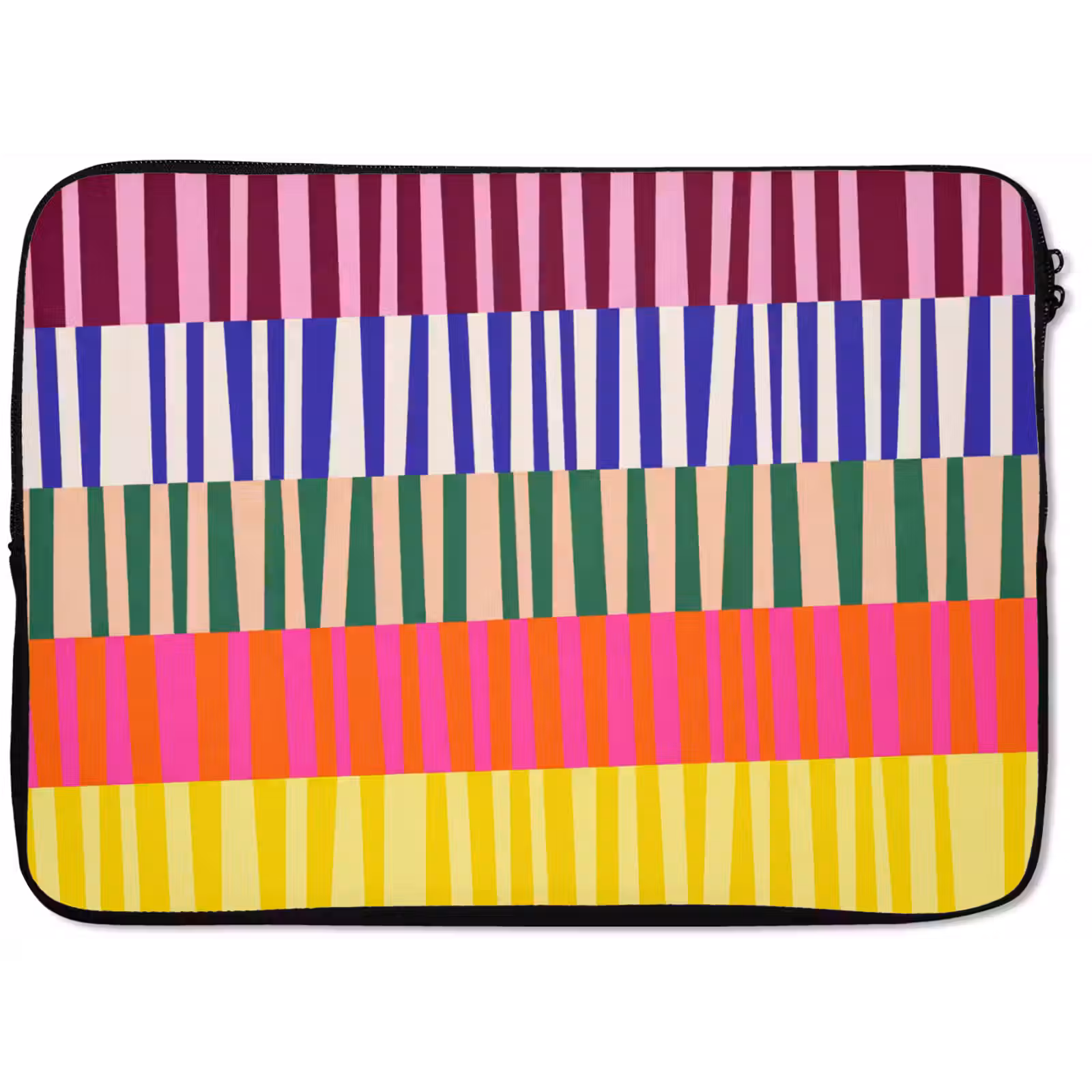 Laptophoes Patroon - Strepen - Abstract - Modern - Kleurrijk — 1