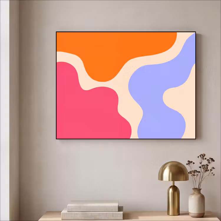 Art frame - Abstract - Organische vormen - Design - Modern - Kleurrijk — 5