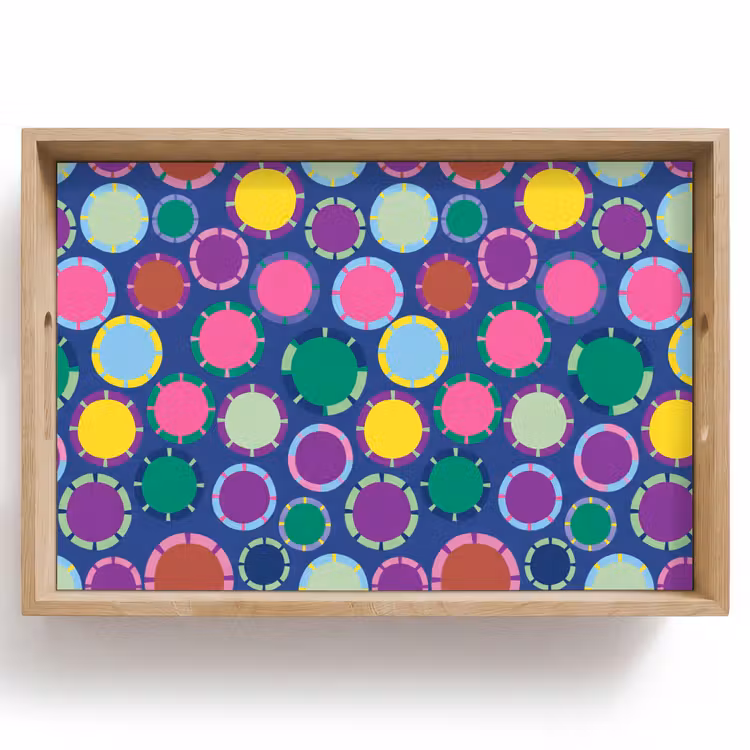 Dienblad - Patroon - Cirkels - Abstract - Kleurrijk — 1