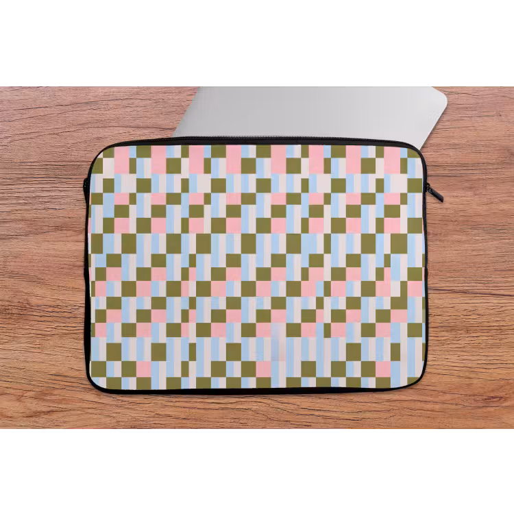 Laptophoes Patroon - Geometrisch - Abstract - Kleurrijk - Modern — 2