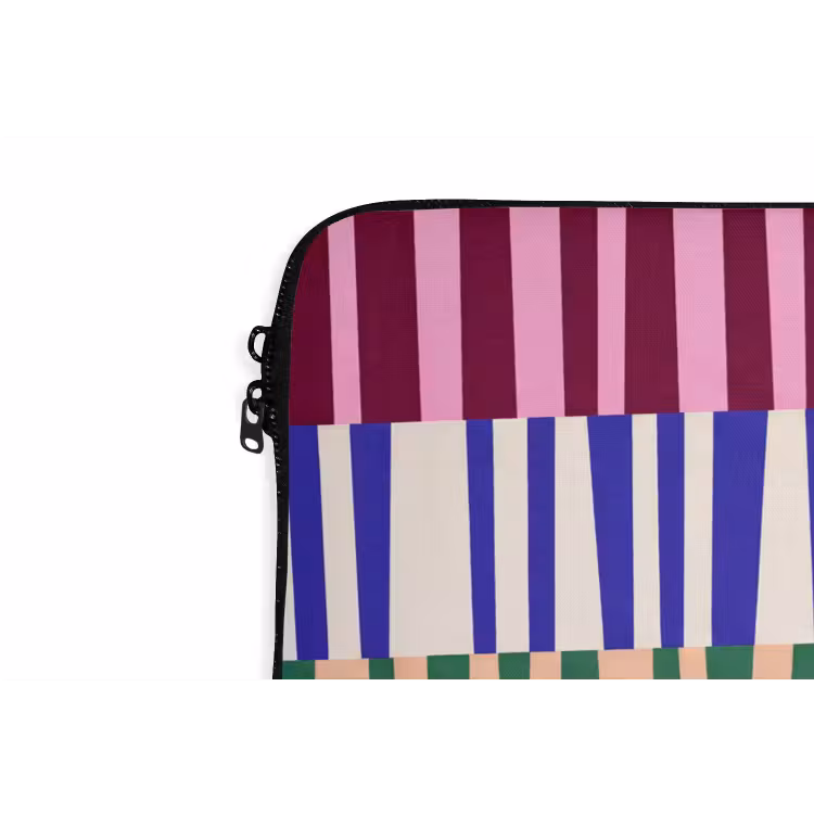 Laptophoes Patroon - Strepen - Abstract - Modern - Kleurrijk — 5