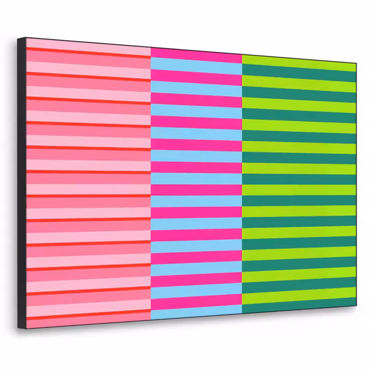 Art frame - Patroon - Strepen - Modern - Abstract - Kleurrijk — 1