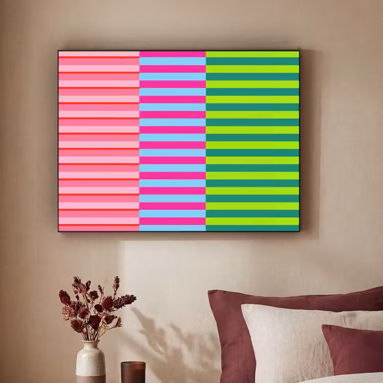 Art frame - Patroon - Strepen - Modern - Abstract - Kleurrijk — 3