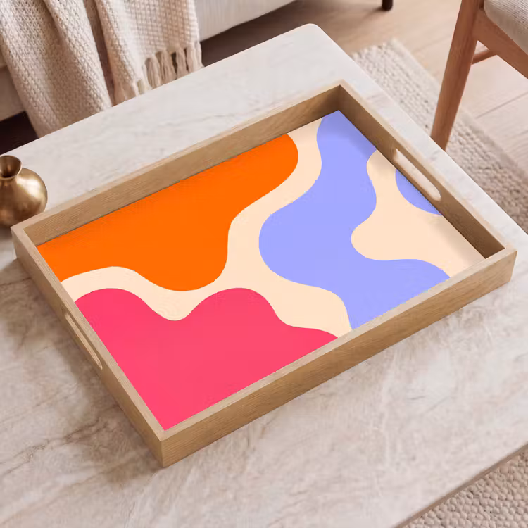 Dienblad - Abstract - Organische vormen - Design - Modern - Kleurrijk — 2