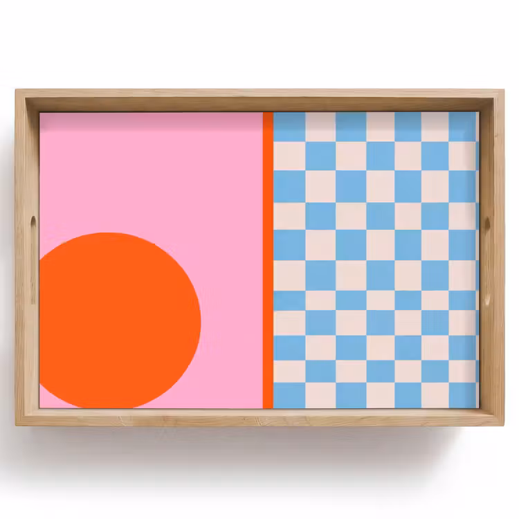 Dienblad - Abstract - Vormen - Geometrisch - Modern - Kleurrijk — 1