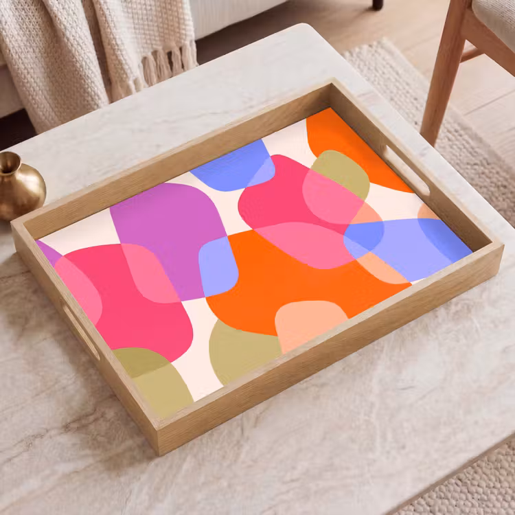 Dienblad - Abstract - Vormen - Modern - Kleurrijk — 2