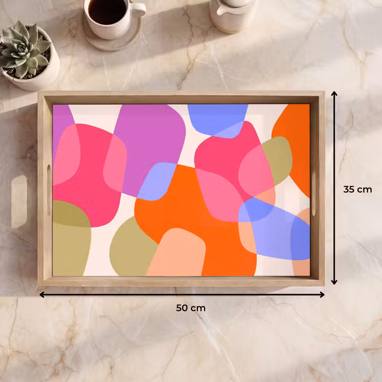 Dienblad - Abstract - Vormen - Modern - Kleurrijk — 9