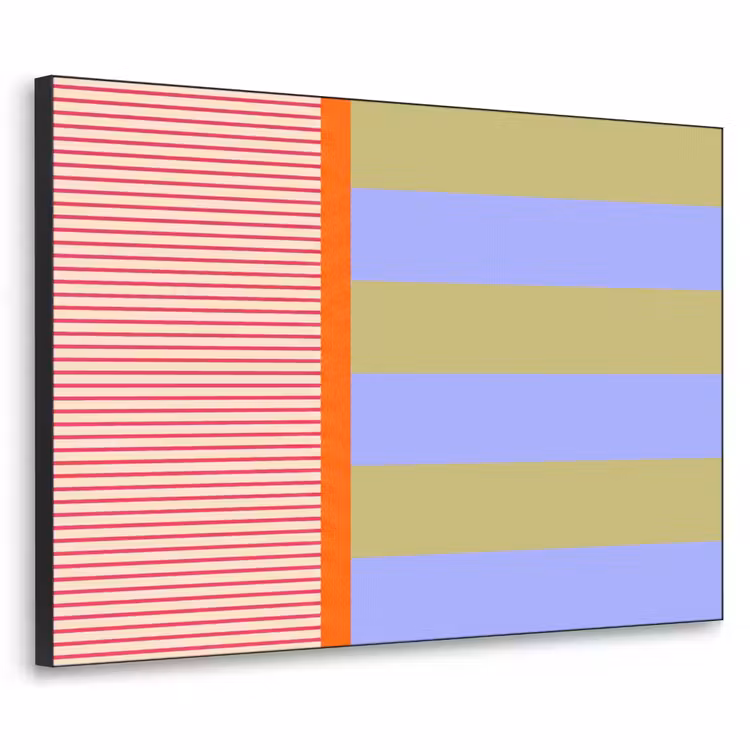 Art frame - Abstract - Geometrie - Strepen - Blokken - Rood — 1