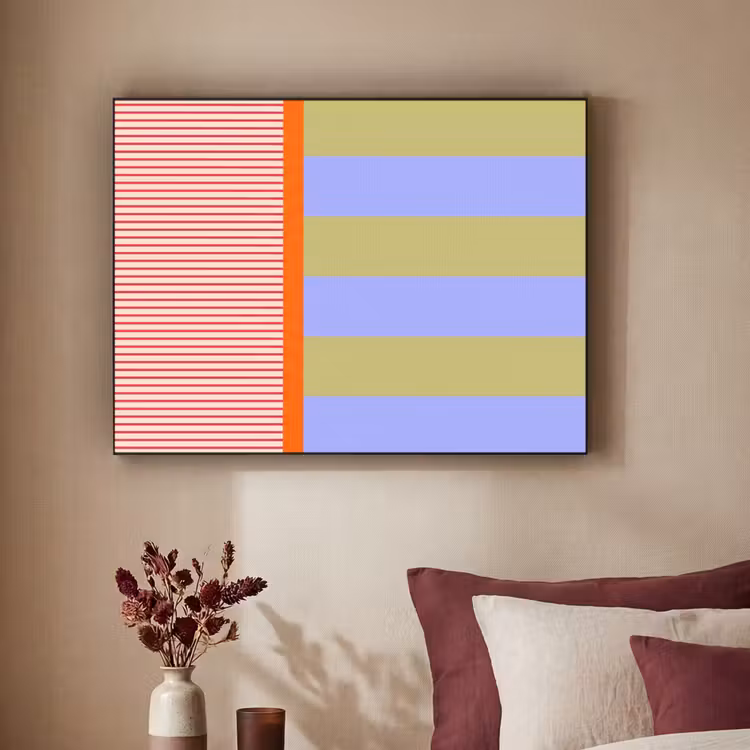 Art frame - Abstract - Geometrie - Strepen - Blokken - Rood — 3
