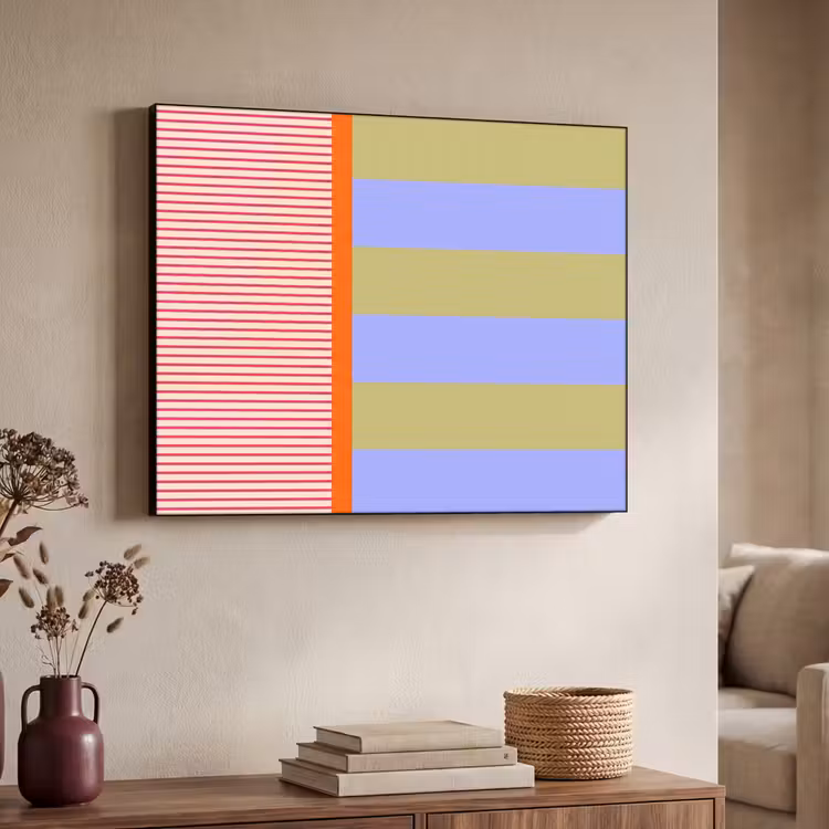 Art frame - Abstract - Geometrie - Strepen - Blokken - Rood — 7