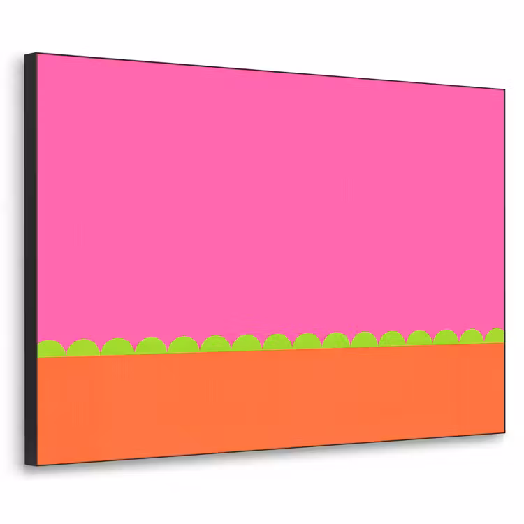 Art frame - Abstract - Geometrisch - Kleurblokken - Roze - Oranje — 1