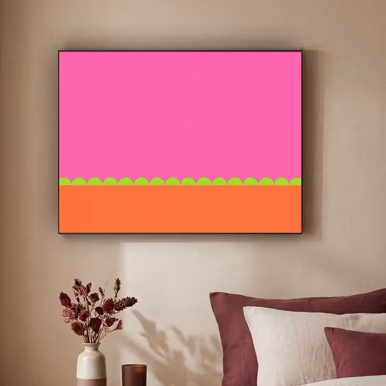 Art frame - Abstract - Geometrisch - Kleurblokken - Roze - Oranje — 3
