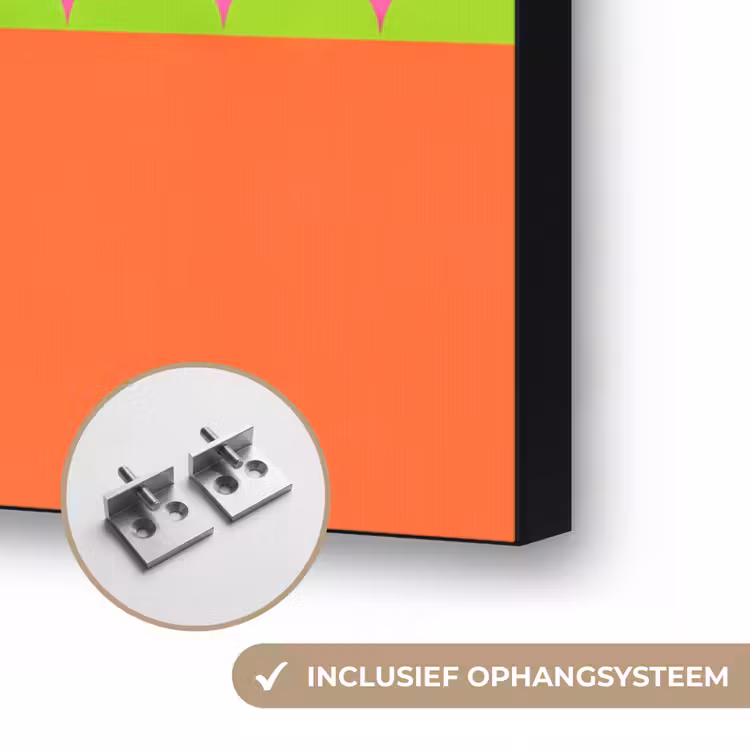 Art frame - Abstract - Geometrisch - Kleurblokken - Roze - Oranje — 6