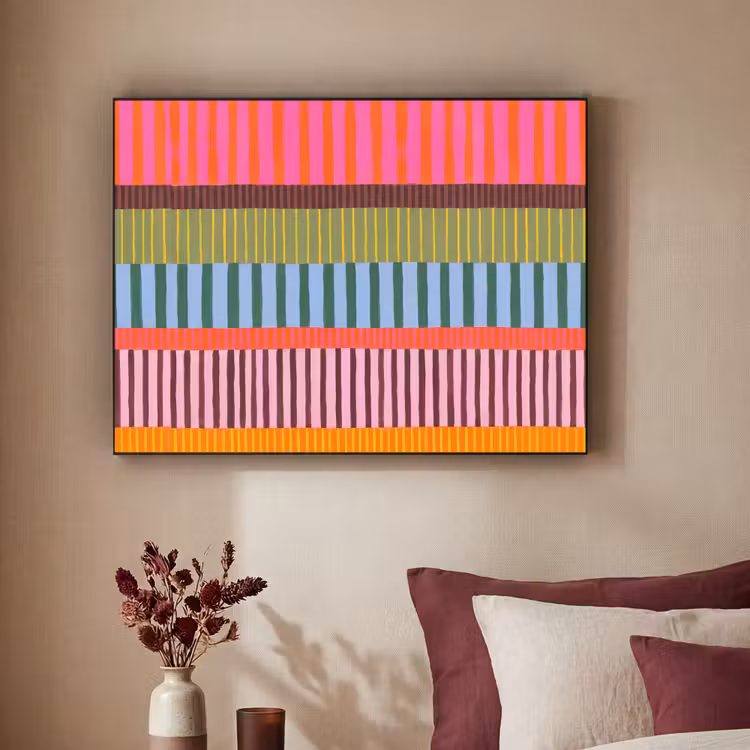 Art frame - Abstract - Strepen - Modern - Kleurrijk - Kunst — 3