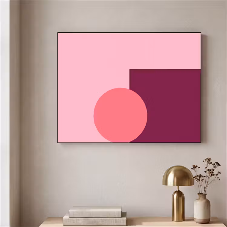 Art frame - Abstract - Vormen - Roze - Modern - Design — 5