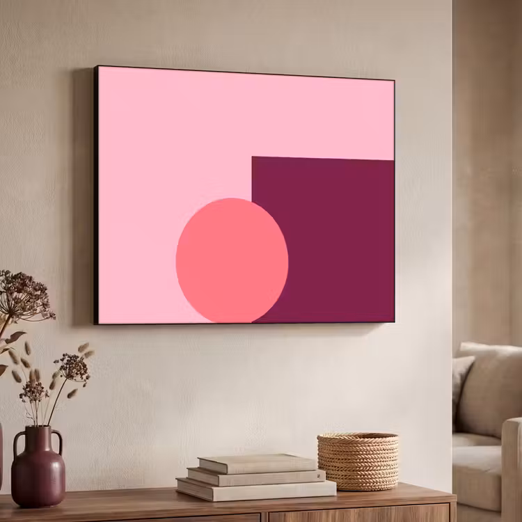 Art frame - Abstract - Vormen - Roze - Modern - Design — 7