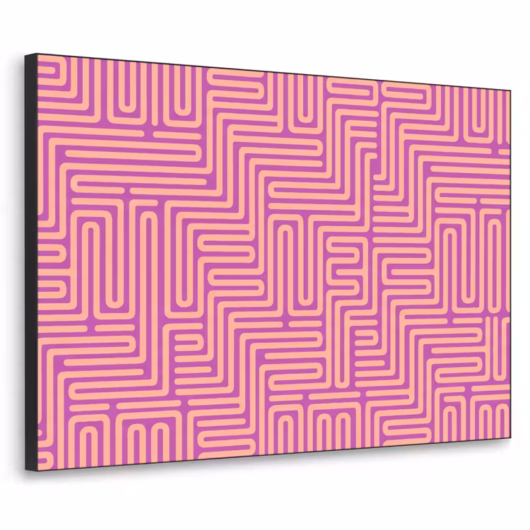 Art frame - Patroon - Lijnen - Abstract - Modern - Paars — 1