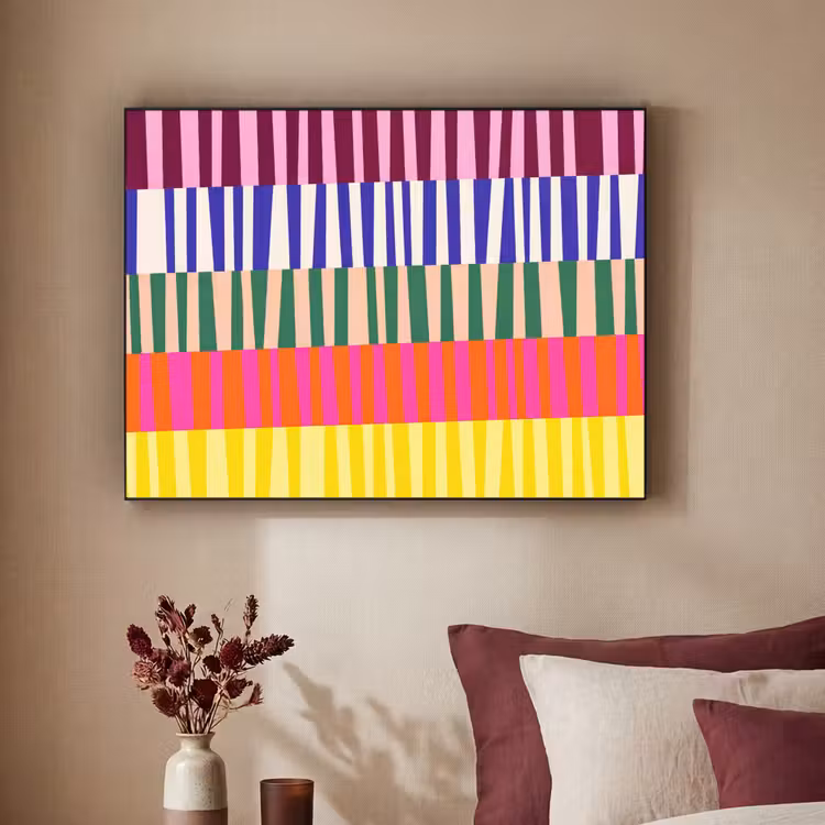 Art frame - Patroon - Strepen - Abstract - Modern - Kleurrijk — 3