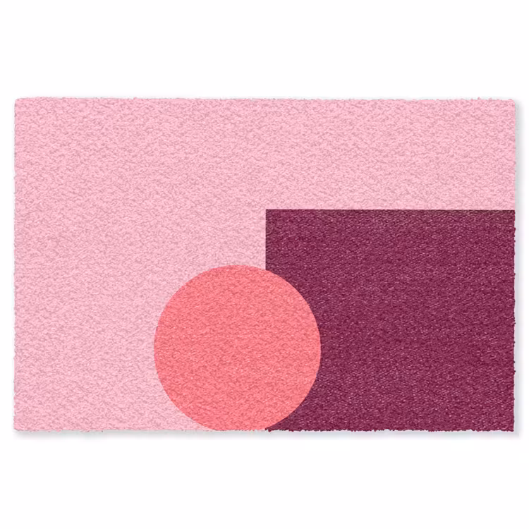 Vloerkleed - Abstract - Vormen - Roze - Modern - Design — 1