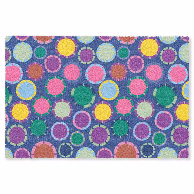 Vloerkleed - Patroon - Cirkels - Abstract - Kleurrijk — 1