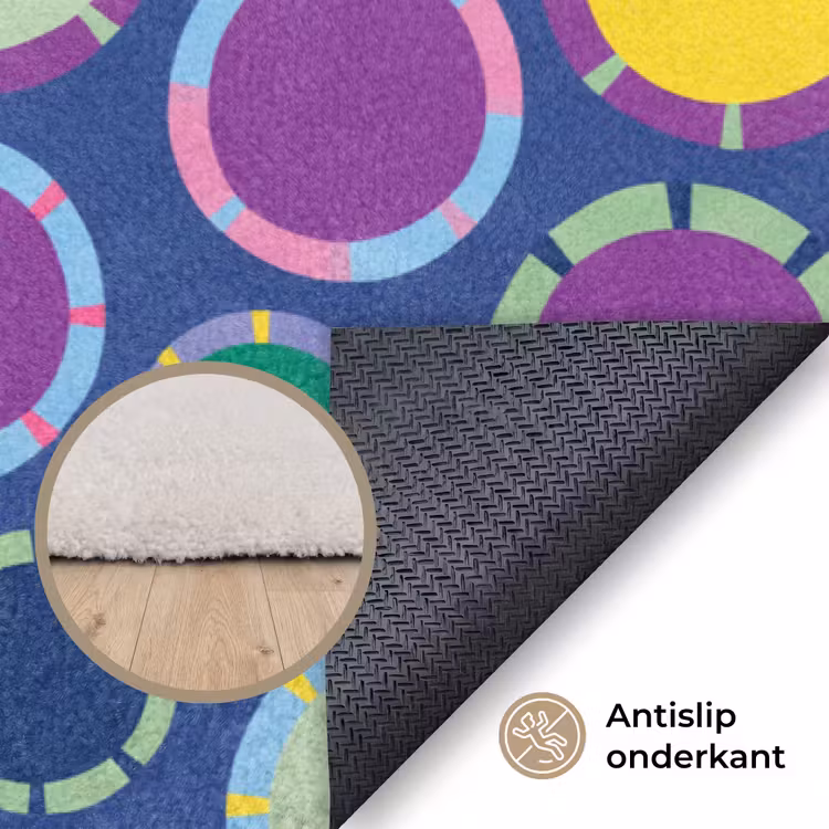 Vloerkleed - Patroon - Cirkels - Abstract - Kleurrijk — 4