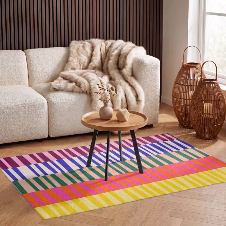 Vloerkleed - Patroon - Strepen - Abstract - Modern - Kleurrijk — 3