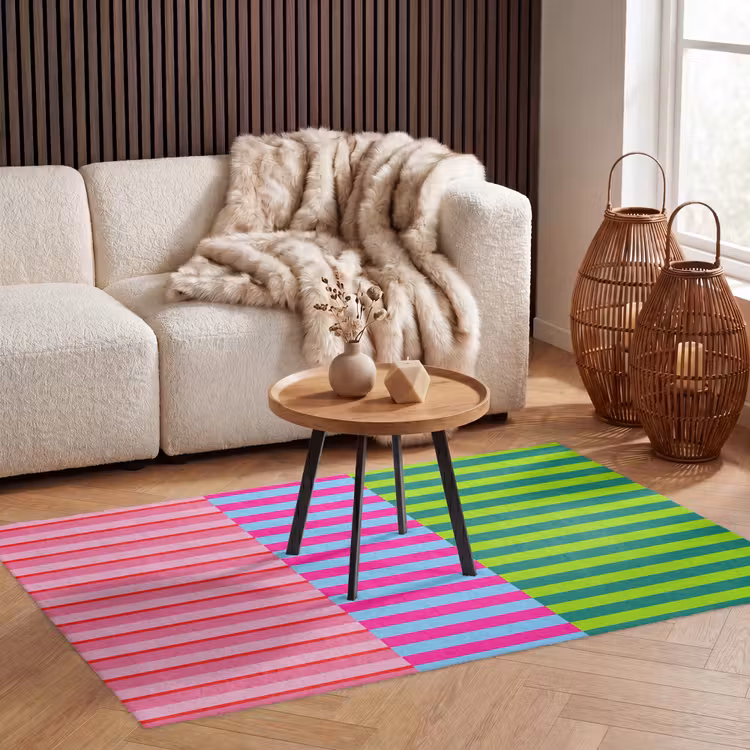 Vloerkleed - Patroon - Strepen - Modern - Abstract - Kleurrijk — 3
