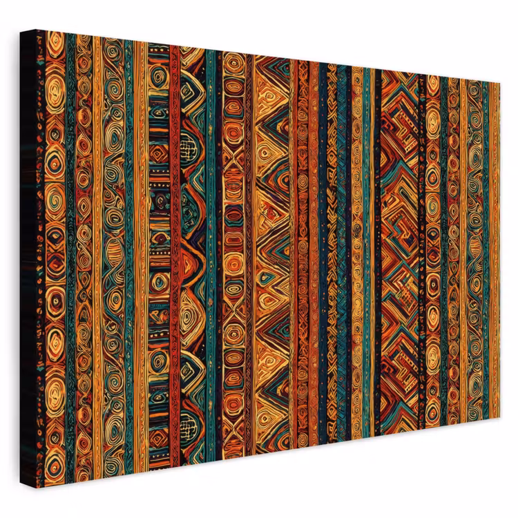 Buiten canvas - Kleurrijk - Etnisch - Folkloristisch - Patroon — 1