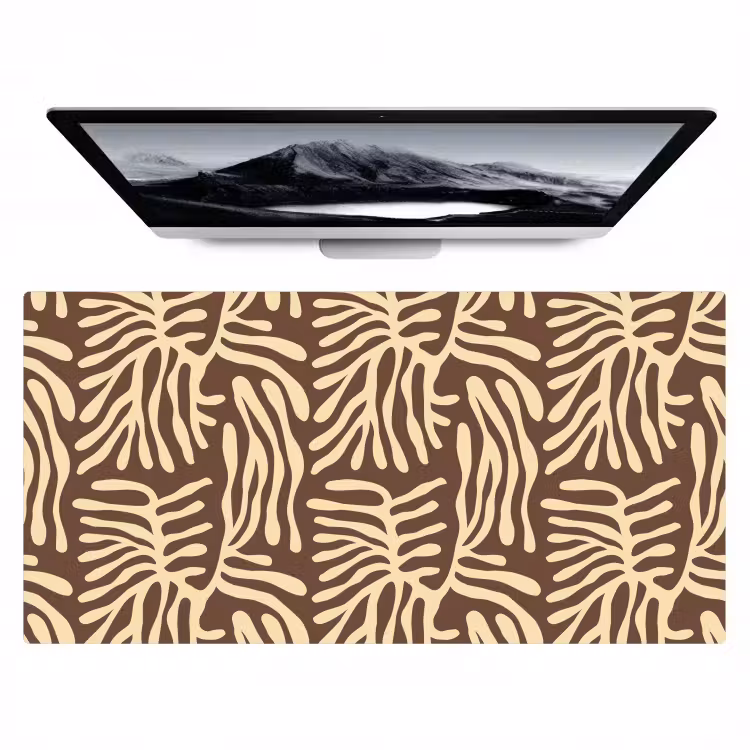 Bureau onderlegger - Bruin - Koraal - Expressief - Patroon — 1