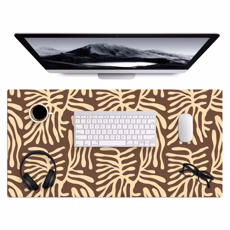 Bureau onderlegger - Bruin - Koraal - Expressief - Patroon — 4