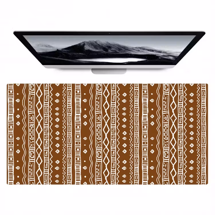 Bureau onderlegger - Chocoladebruin - Etnisch - Tribaal - Patroon — 1