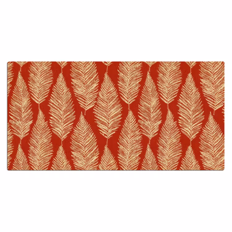 Bureau onderlegger - Rood - Botanisch - Varen - Patroon — 2