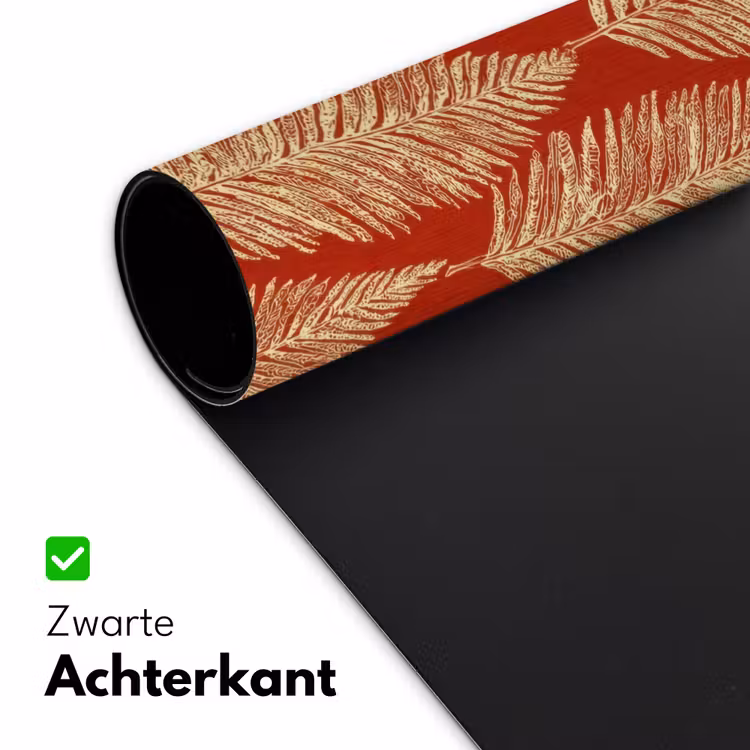 Bureau onderlegger - Rood - Botanisch - Varen - Patroon — 5